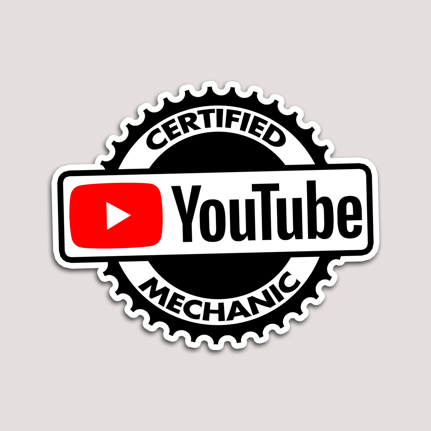 CERTIFIED YOUTUBE MECHANIC STICKER
