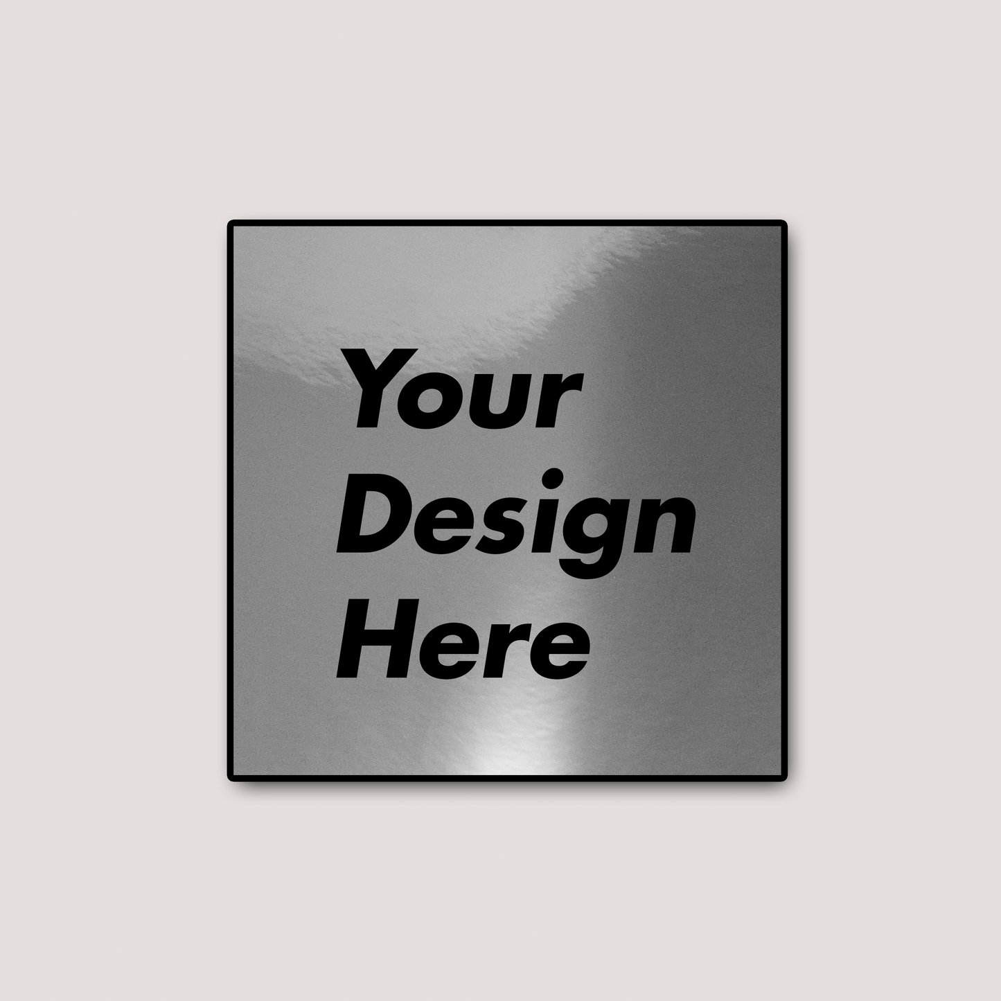 CHROME SQUARE STICKERS