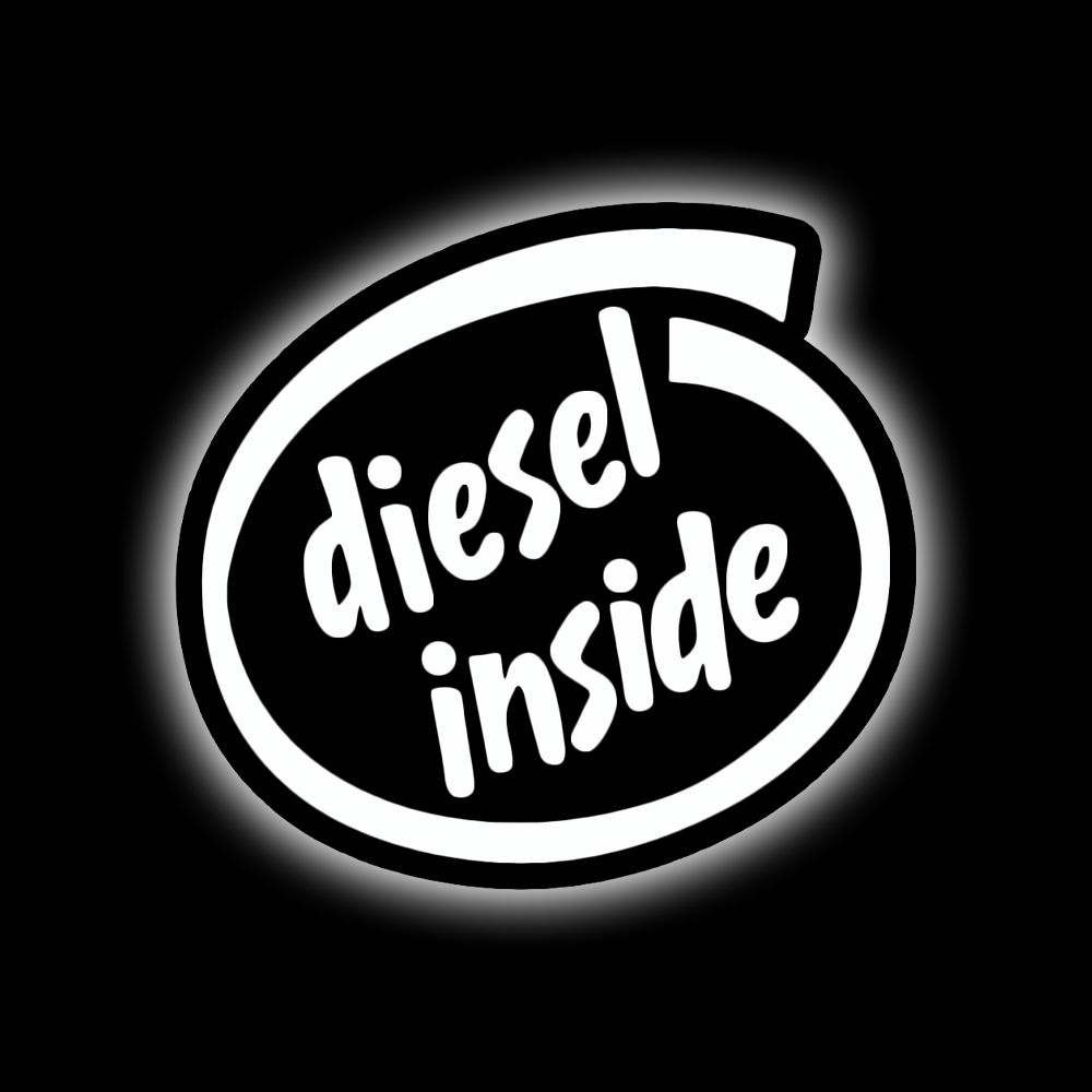 DIESEL INSIDE STICKER