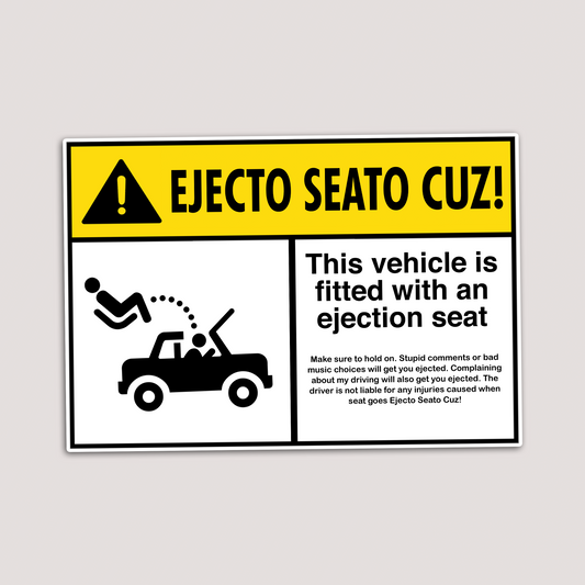 EJECTION SEAT STICKER