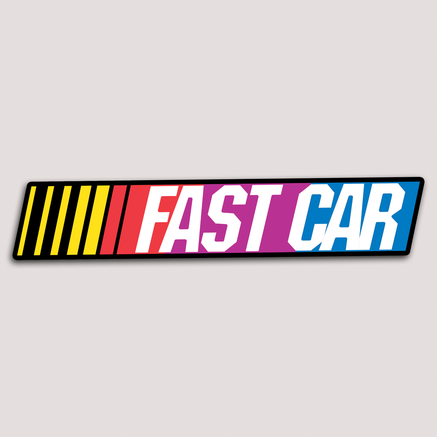 FAST CAR STICKER