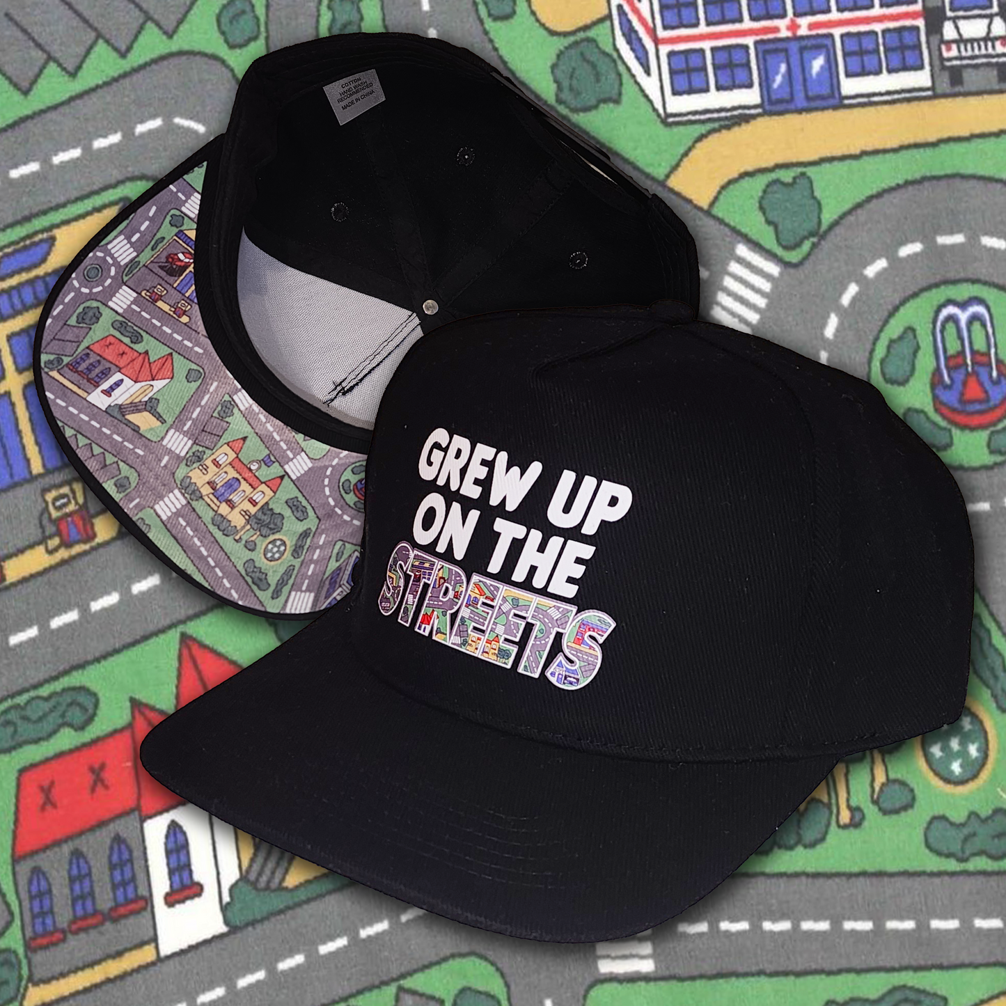 GREW UP ON THE STREETS SNAPBACK