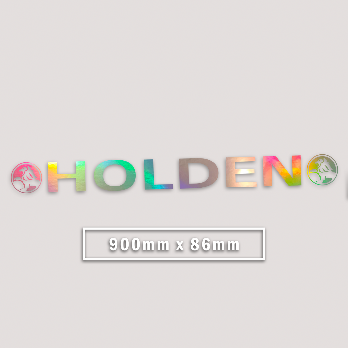 HOLOGRAPHIC HOLDEN WINDOW BANNER STICKER