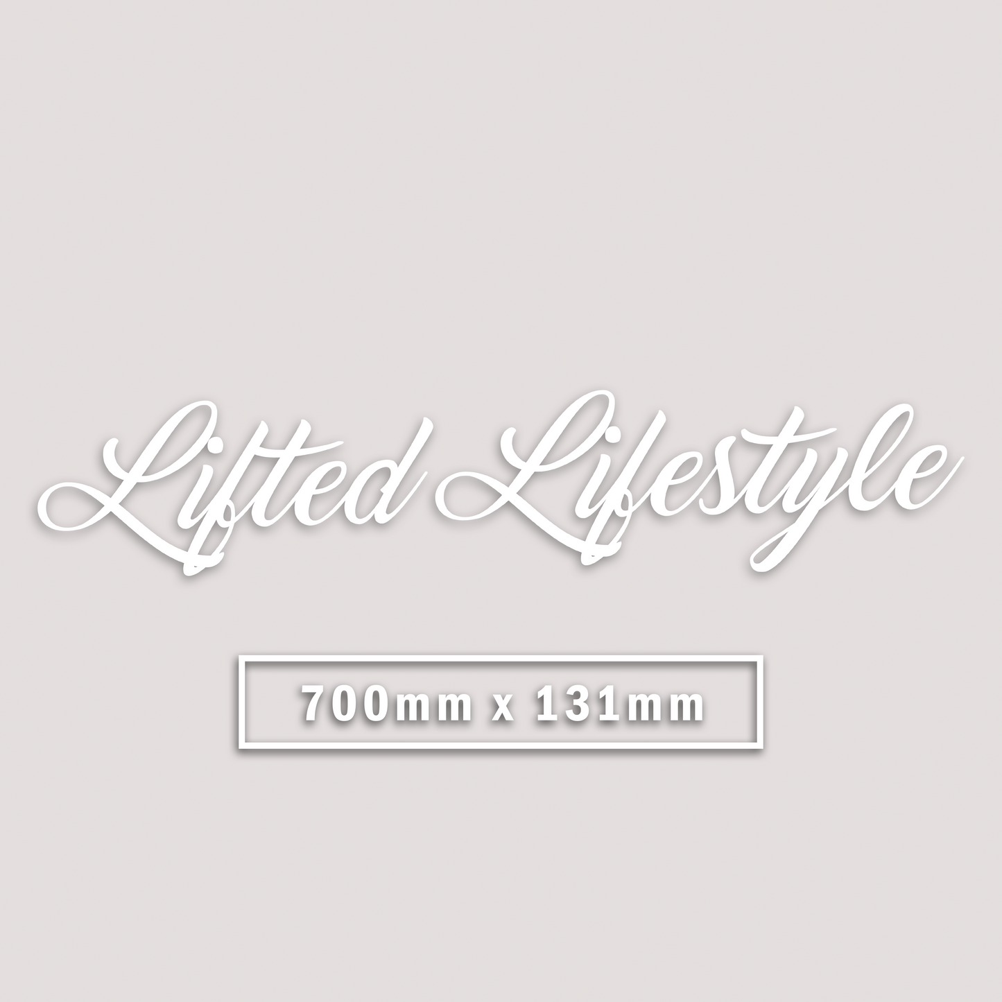 LIFTED LIFESTYLE CURSIVE WINDOW BANNER
