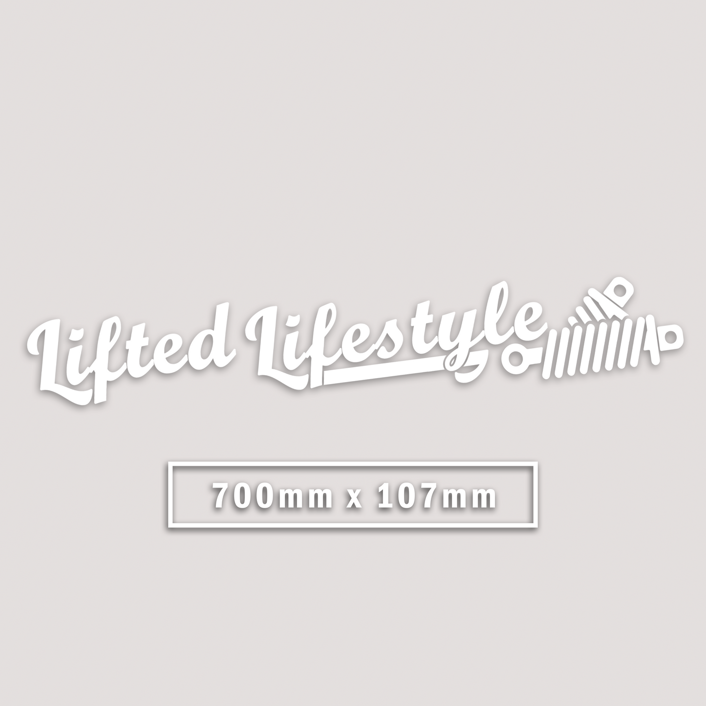 LIFTED LIFESTYLE WINDOW BANNER STICKER