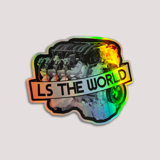 HOLOGRAPHIC LS THE WORLD STICKER