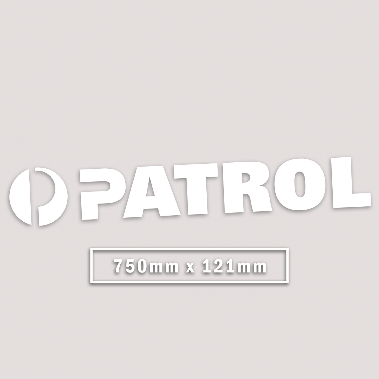 PATROL WINDOW BANNER STICKER