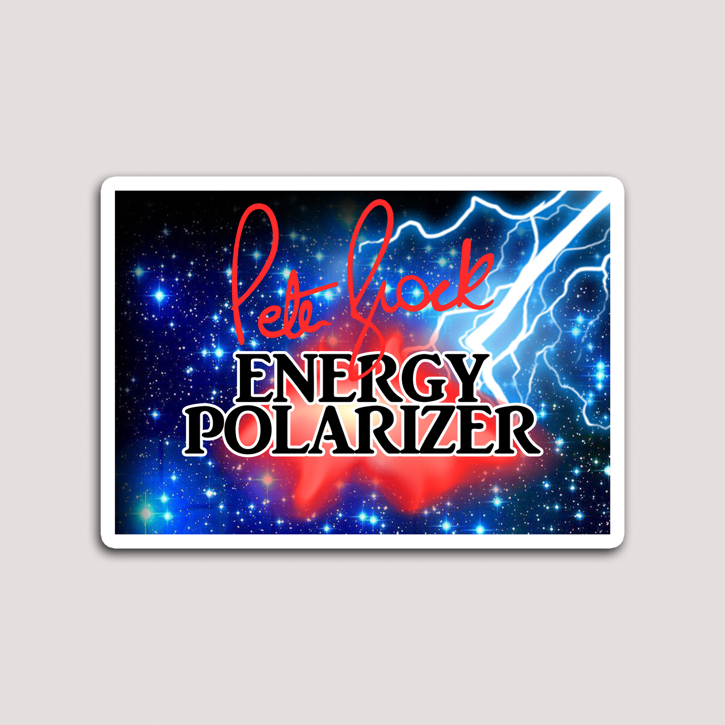 PETER BROCK ENERGY POLARIZER STICKER