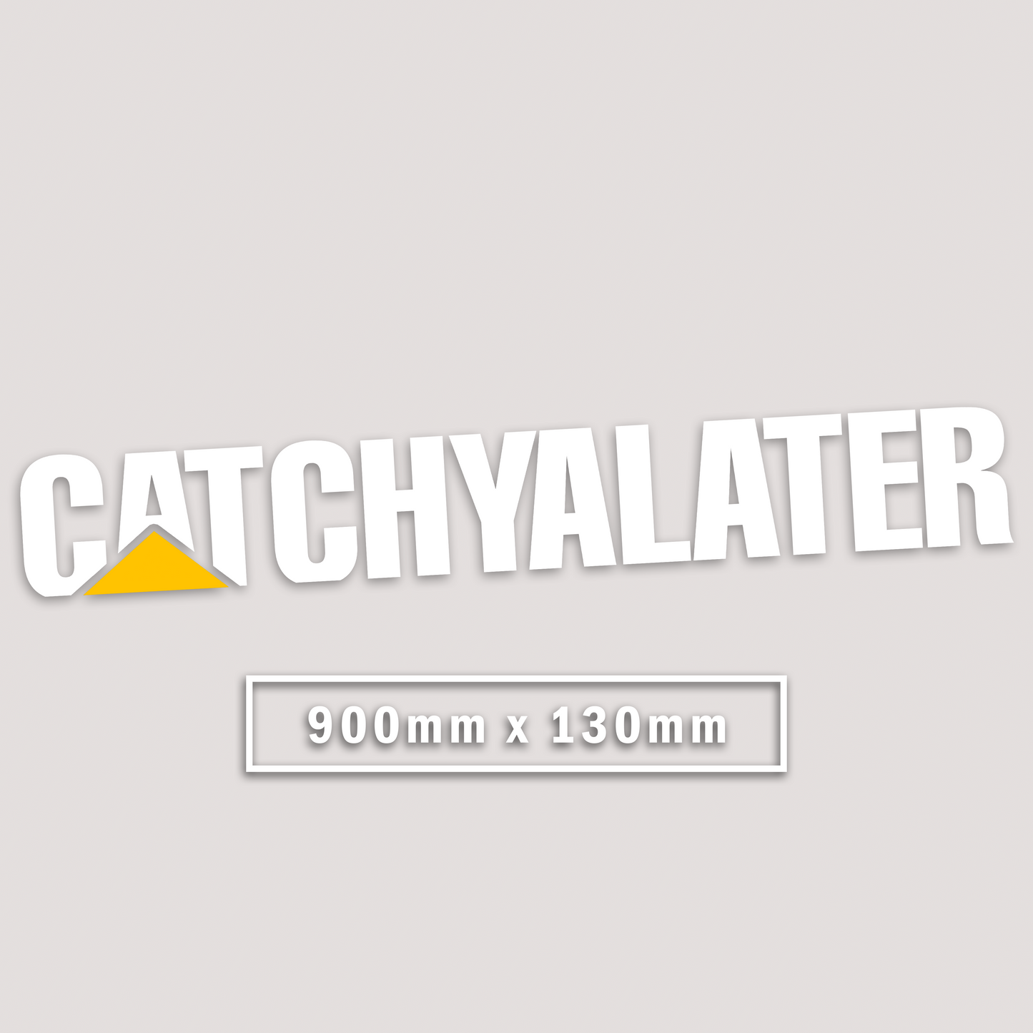 CATCHYALATER WINDOW BANNER STICKER