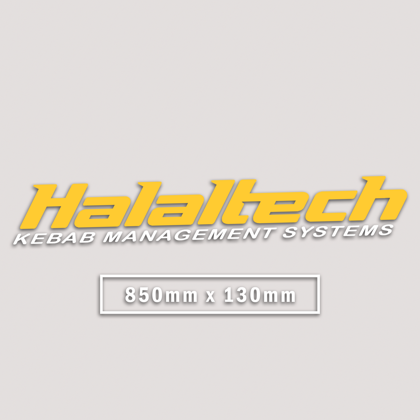 HALALTECH WINDOW BANNER STICKER