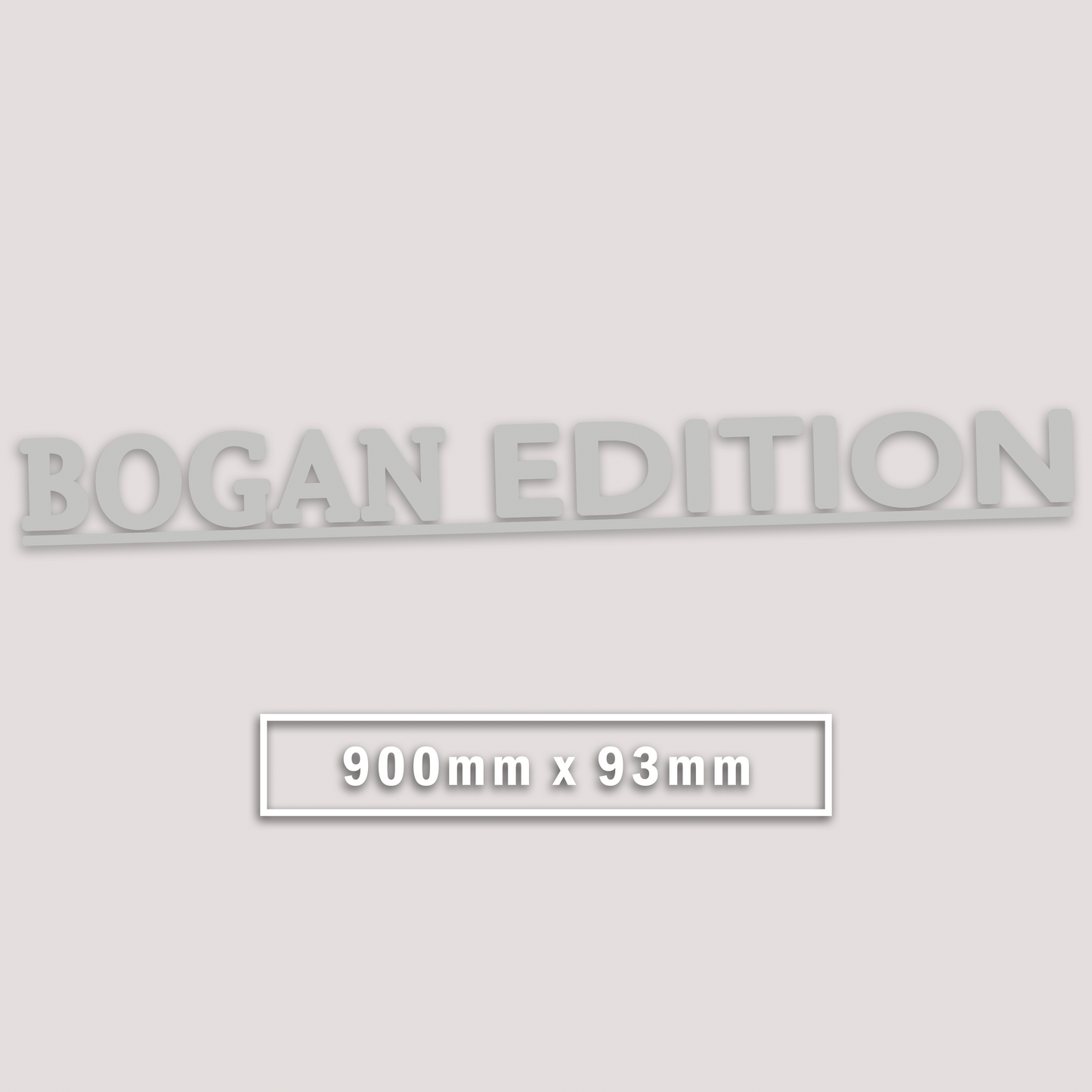 BOGAN EDITION WINDOW BANNER STICKER