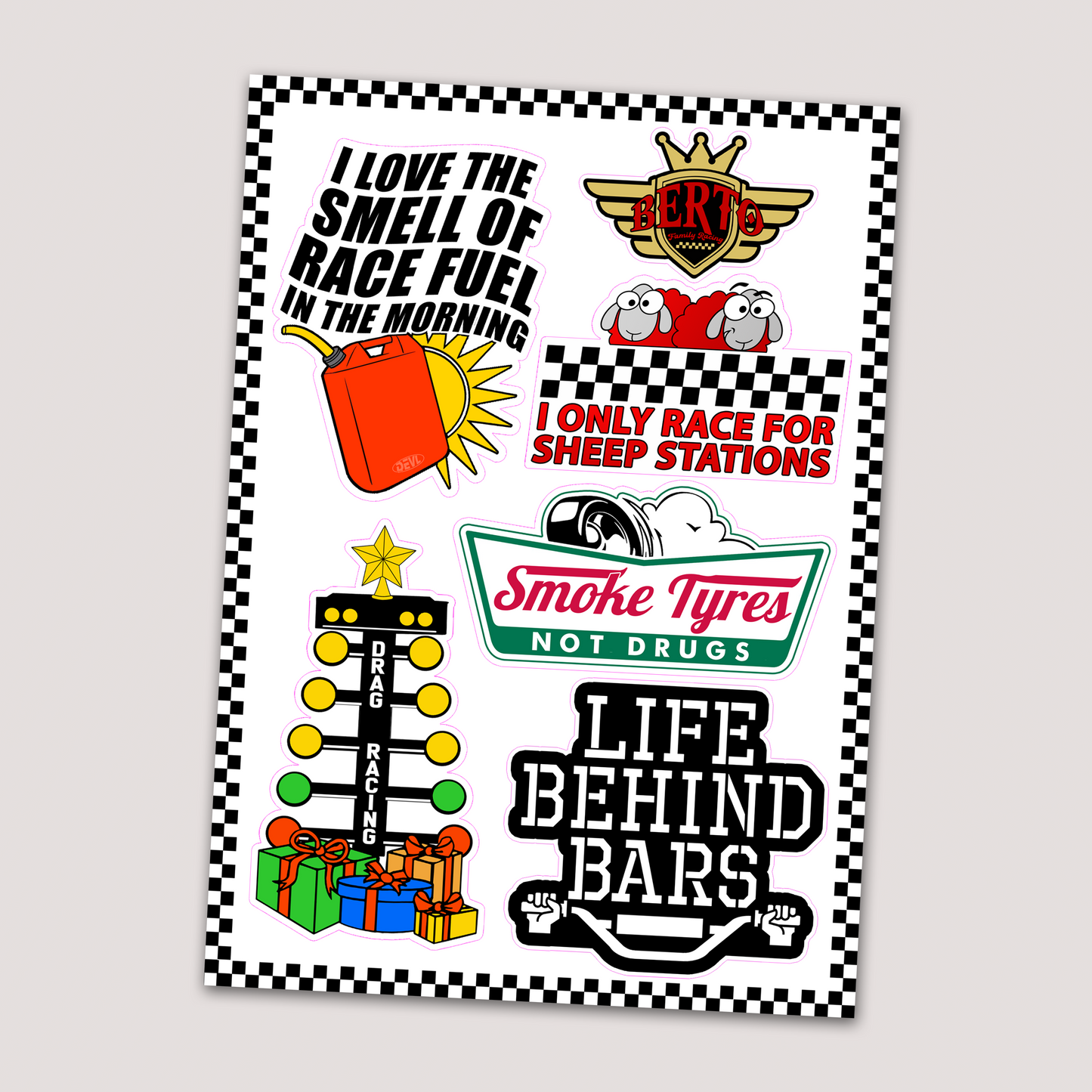 BERTO X DEVL STICKER SHEET