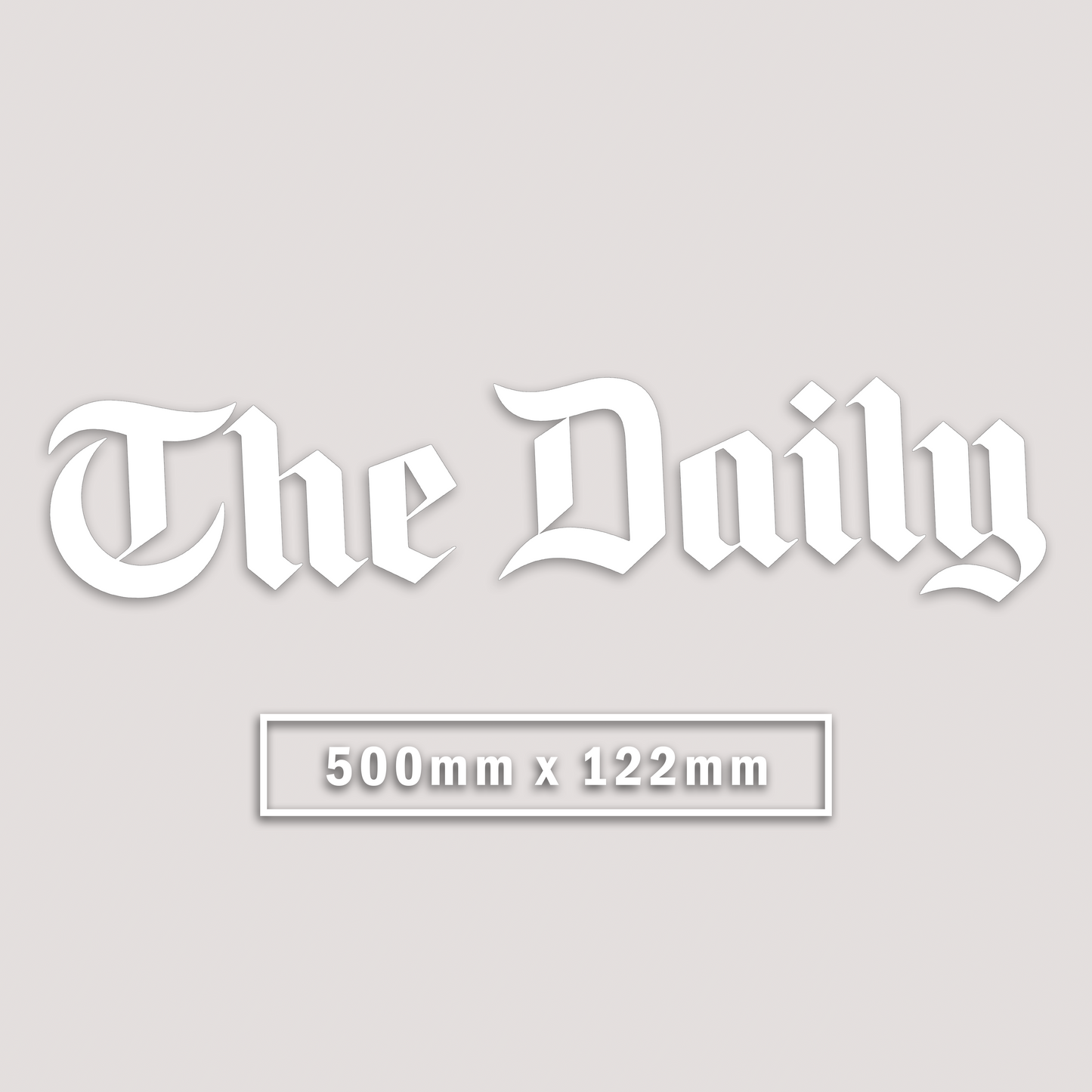 THE DAILY WINDOW BANNER STICKER