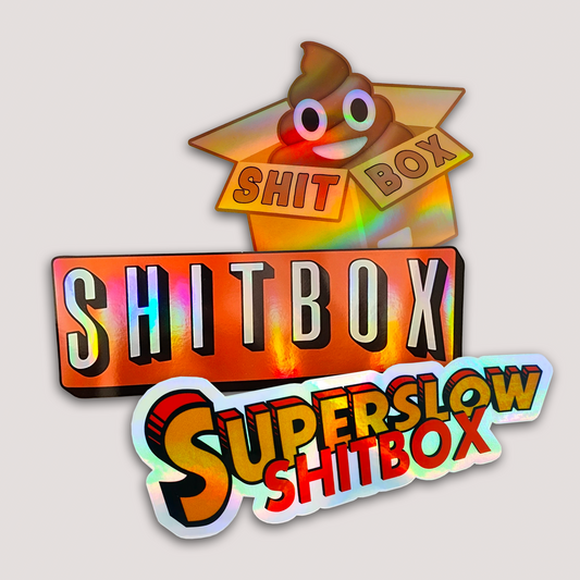 HOLOGRAPHIC SHIT BOX STICKER PACK