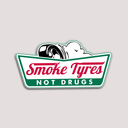 SMOKE TYRES STICKER