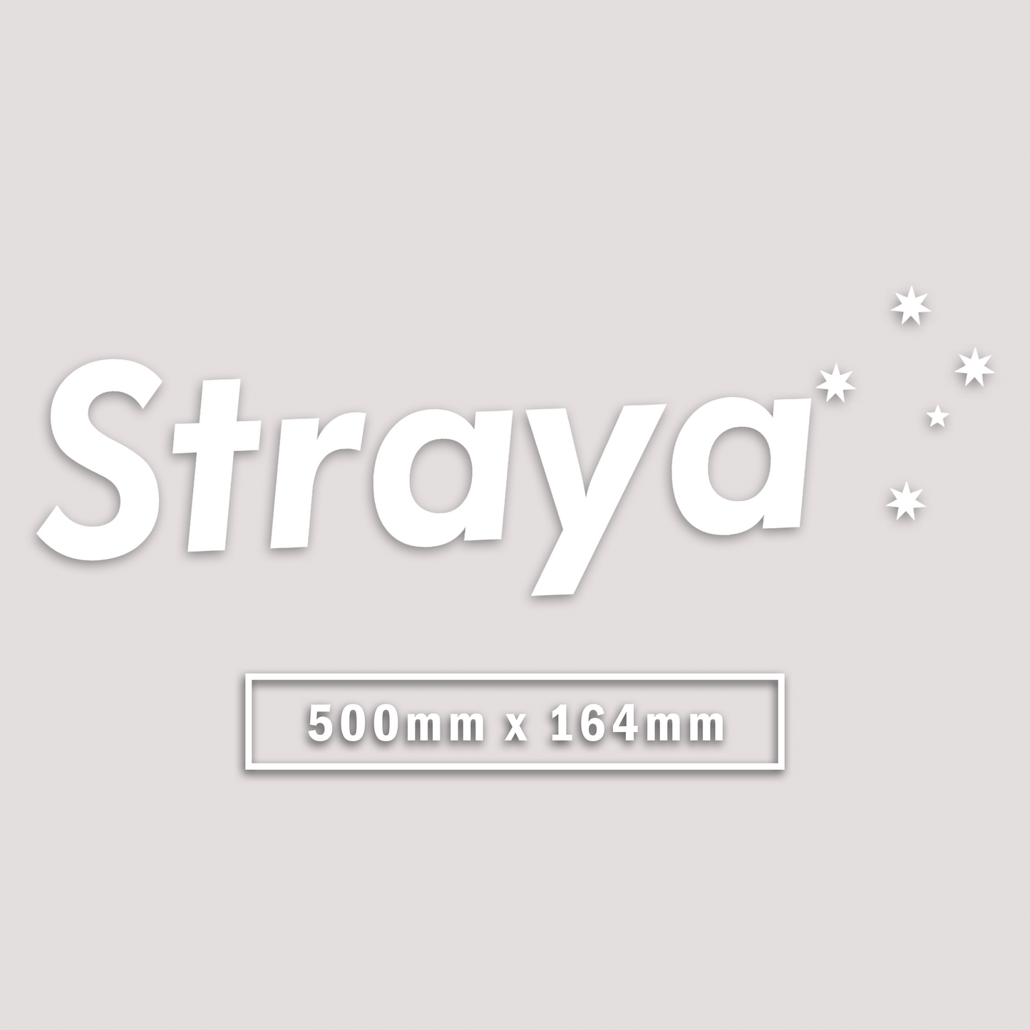 STRAYA WINDOW BANNER STICKER