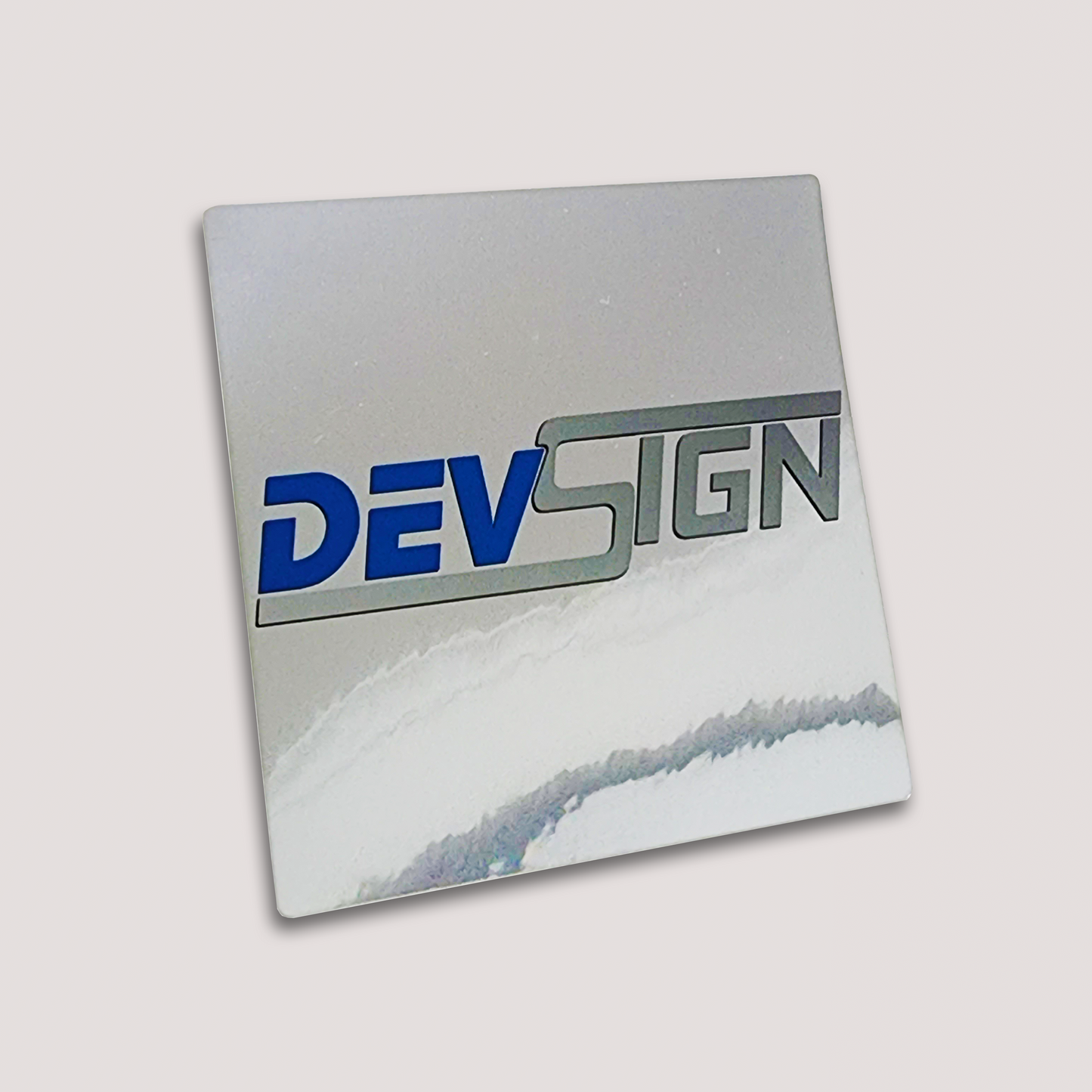 CHROME SQUARE STICKERS