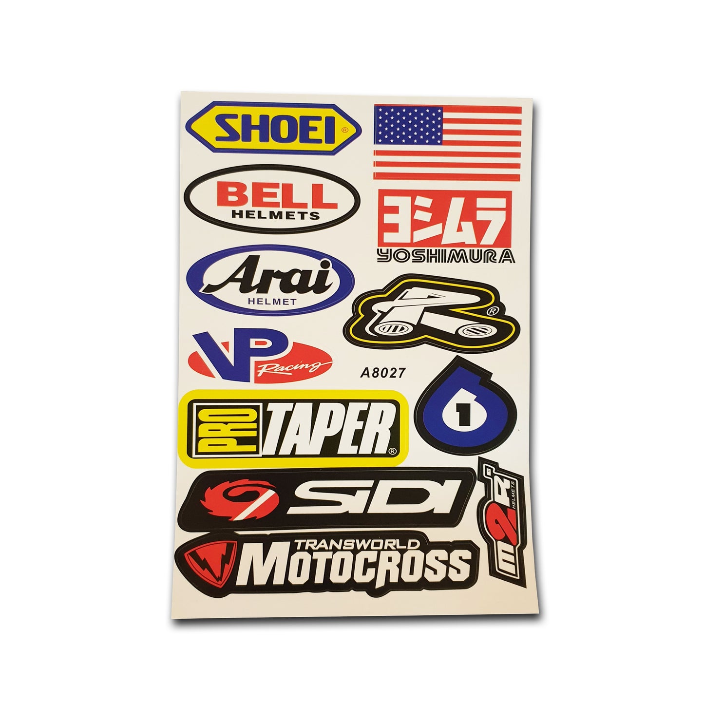 MOTOCROSS BRANDS MINI STICKER SHEET A