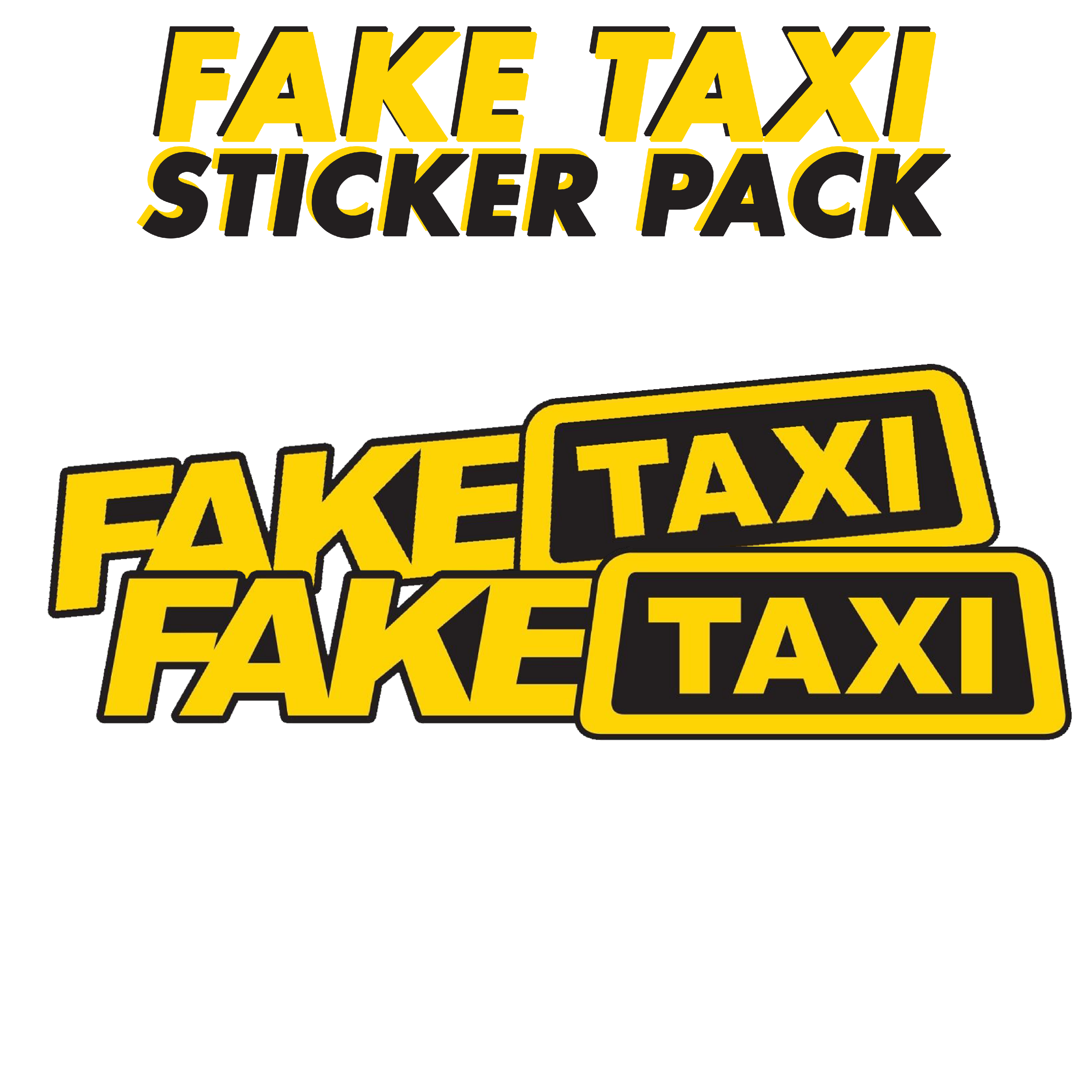 FAKE TAXI STICKER PACK DEVL Designs Australia FAKE TAXI STICKER PACK DEVL Designs Australia
