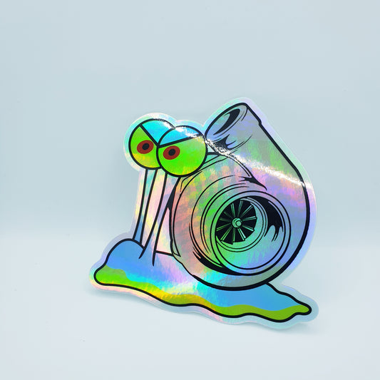 HOLOGRAPHIC TURBO SNAIL STICKER