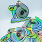 HOLOGRAPHIC TURBO SNAIL STICKER