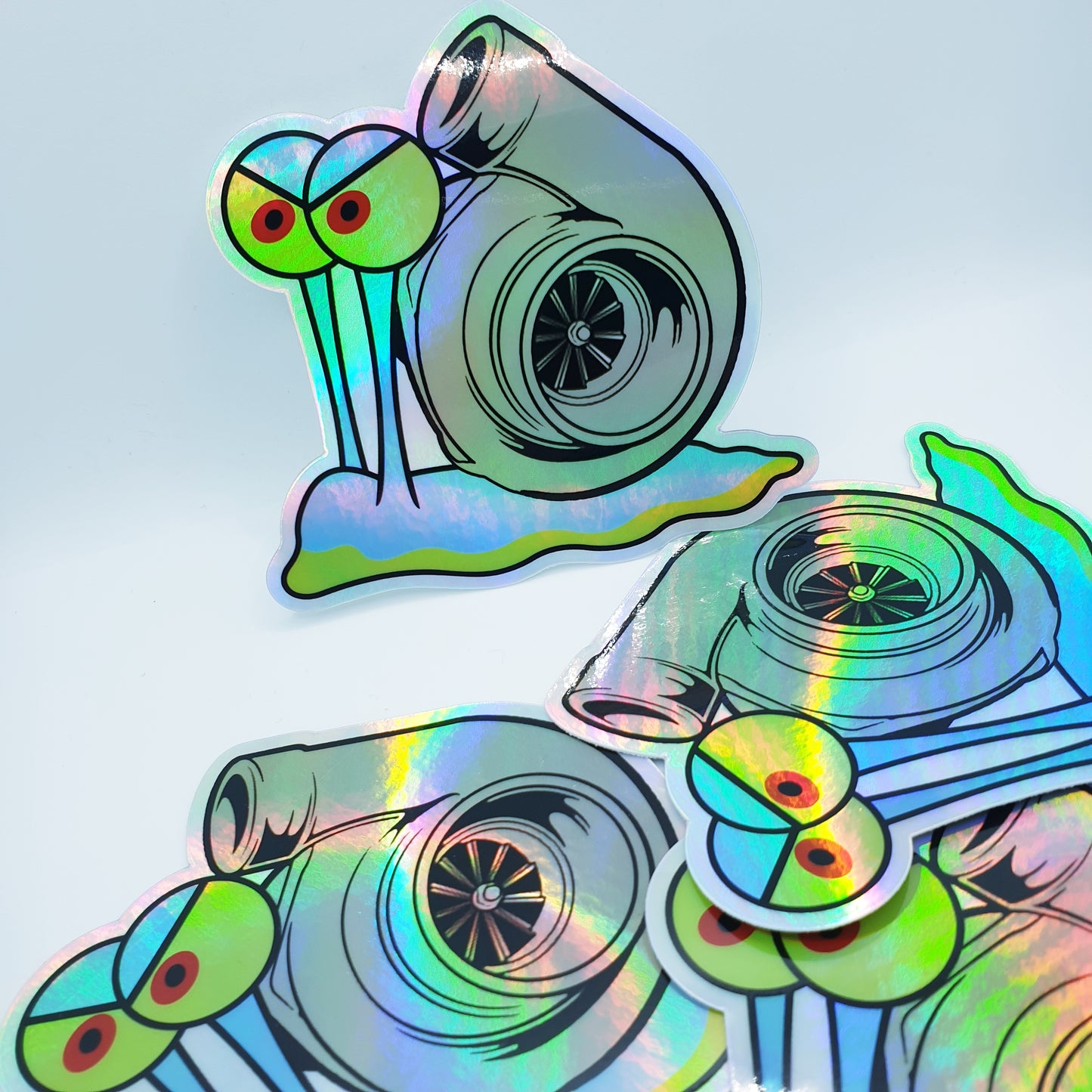 HOLOGRAPHIC TURBO SNAIL STICKER