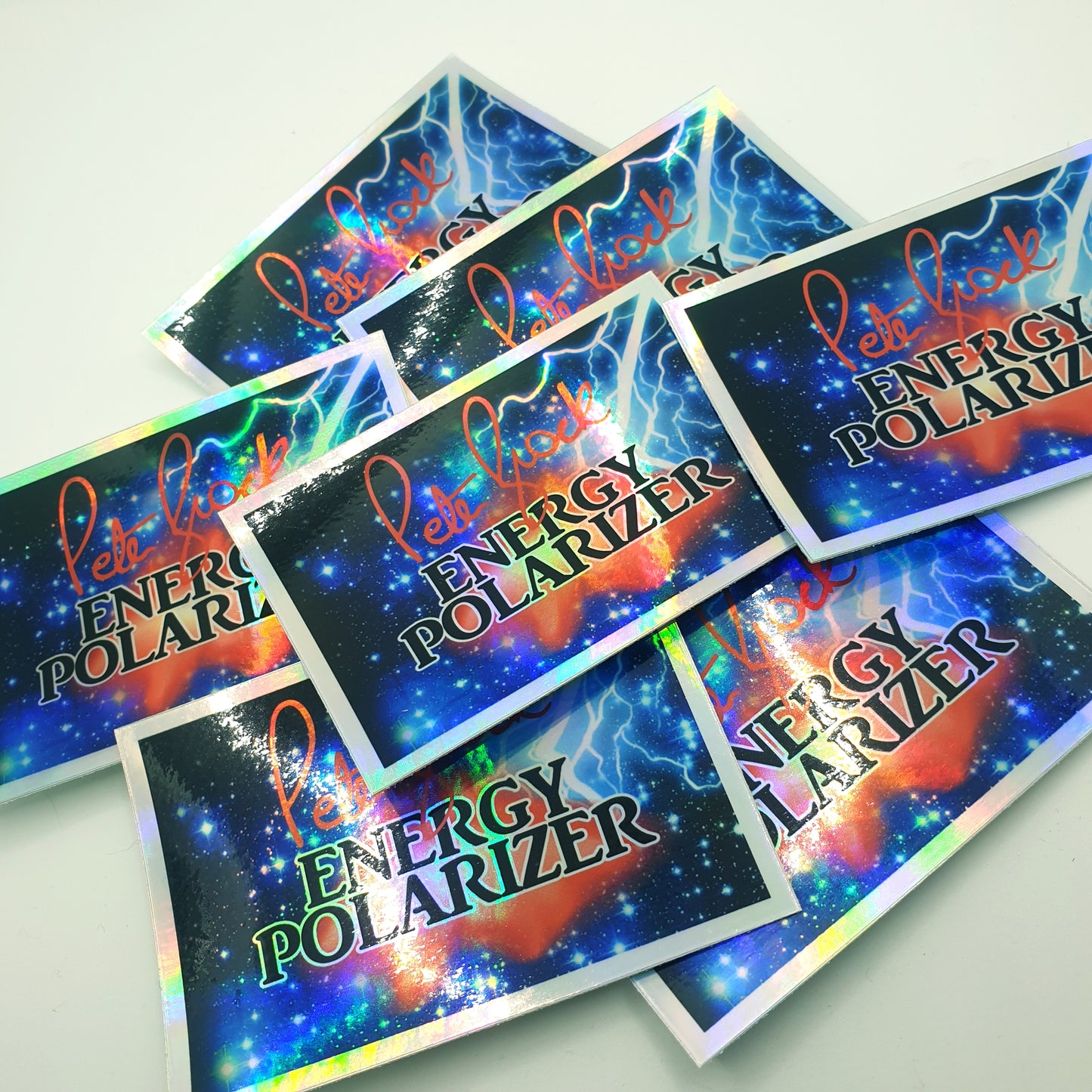 HOLOGRAPHIC PETER BROCK ENERGY POLARIZER STICKER