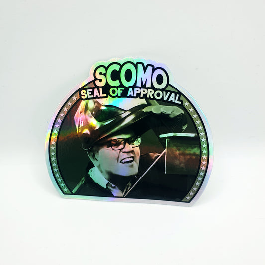 HOLOGRAPHIC SCOMO SEAL OF APPROVAL STICKER