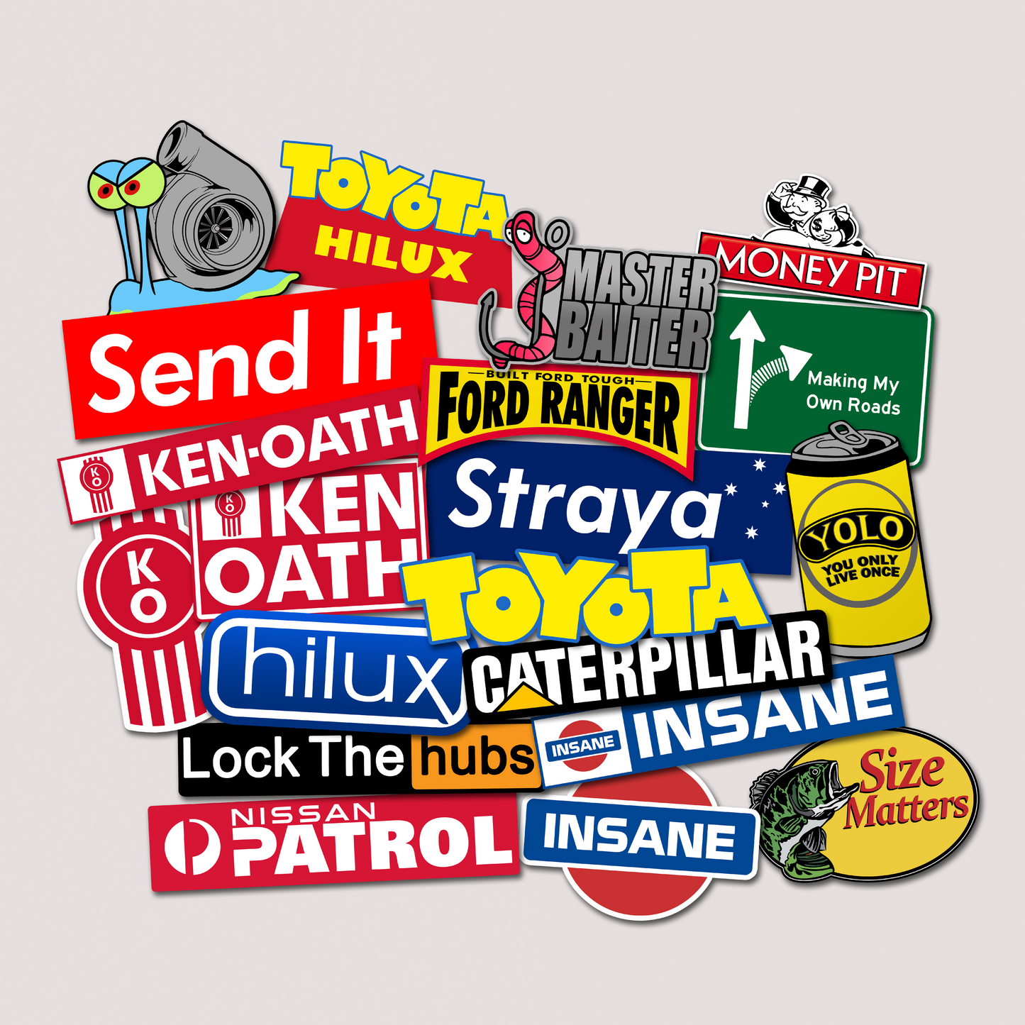 THE 4X4 OFFROADING STICKER PACK