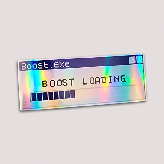 HOLOGRAPHIC BOOST LOADING STICKER