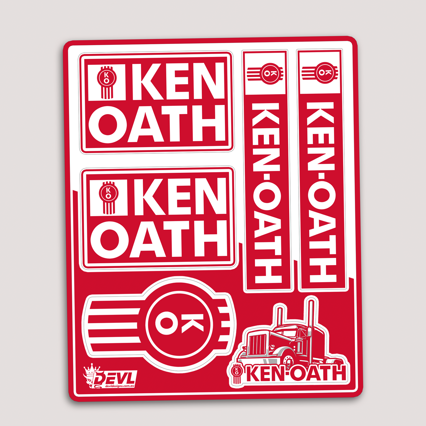 KEN OATH STICKER SHEET