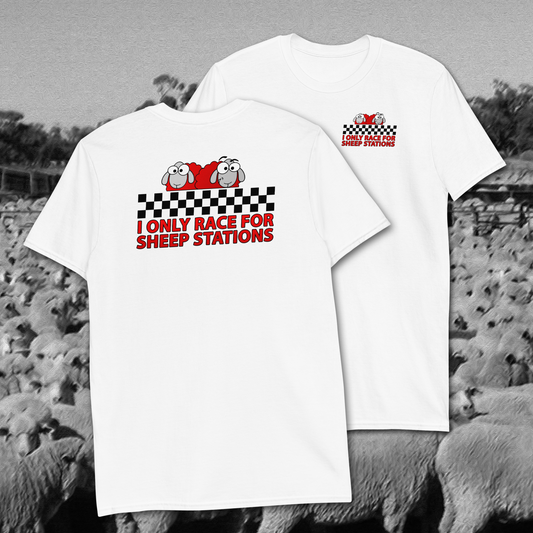 RACING FOR SHEEP STATIONS T-SHIRT