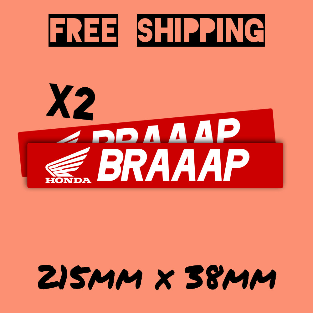 HONDA BRAAAP MX SWINGARM STICKERS - DEVL Designs Australia