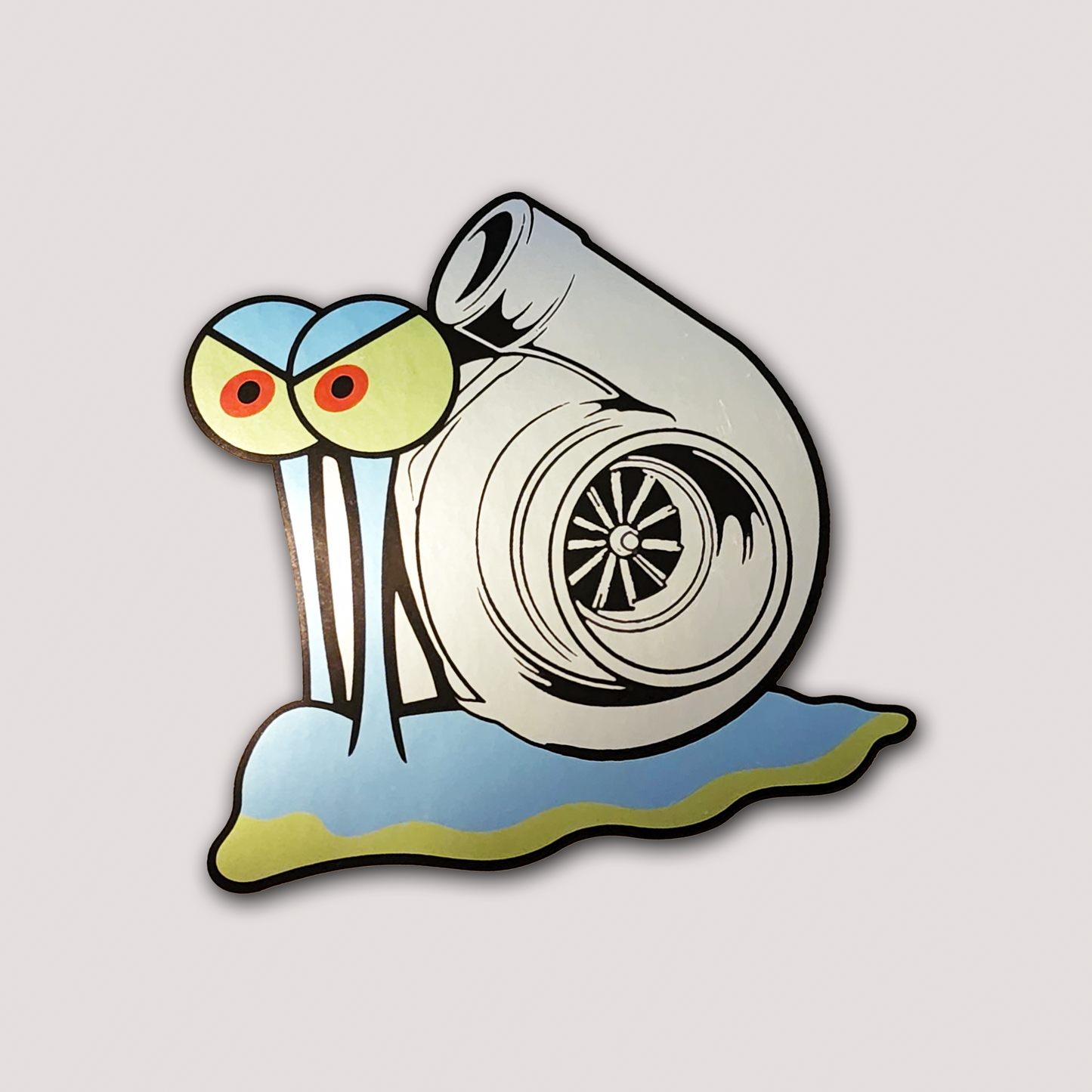 CHROME TURBO SNAIL STICKER