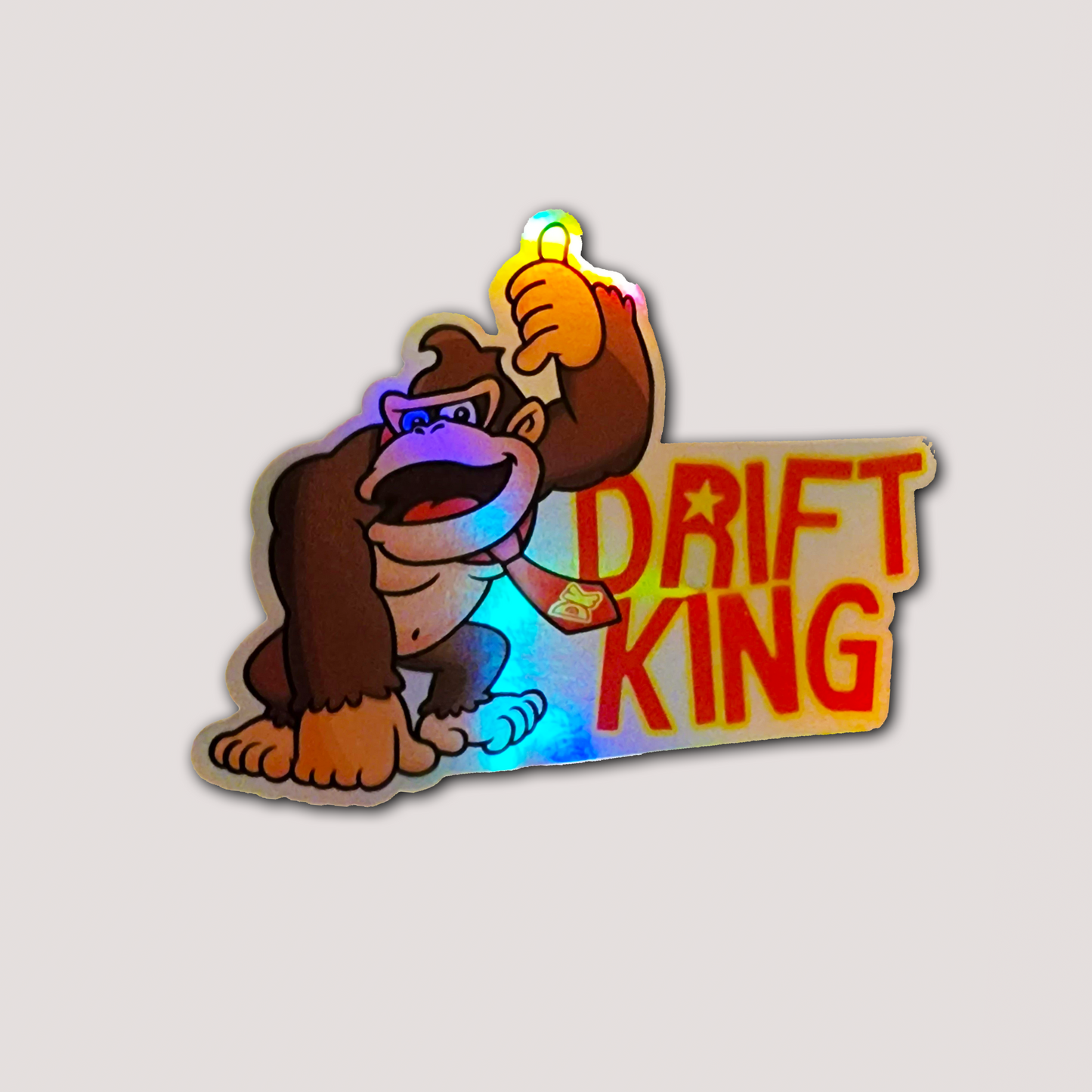 HOLOGRAPHIC DRIFT KING DONKEY KONG STICKER