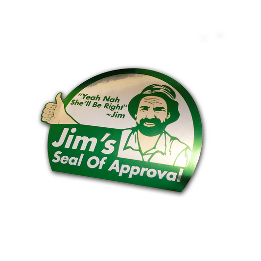CHROME JIM'S SEAL OF APPROVAL STICKER