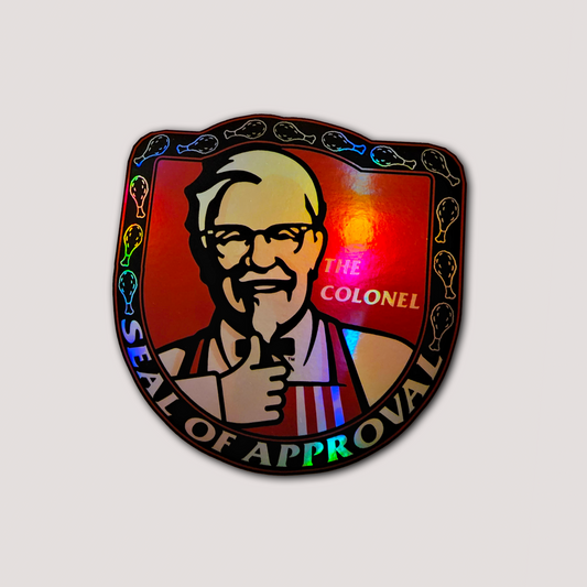 HOLOGRAPHIC COLONEL SEAL OF APPROVAL STICKER