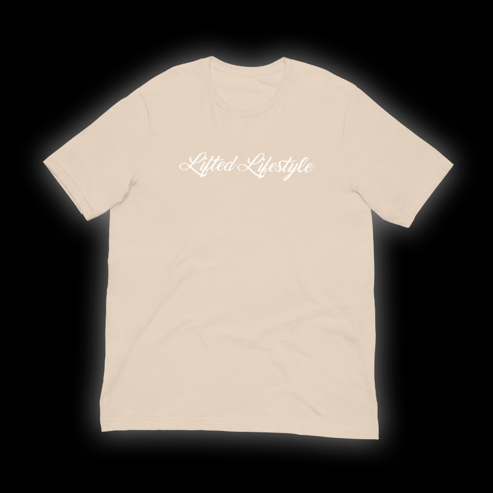 LIFTED LIFESTYLE CURSIVE TAN T-SHIRT