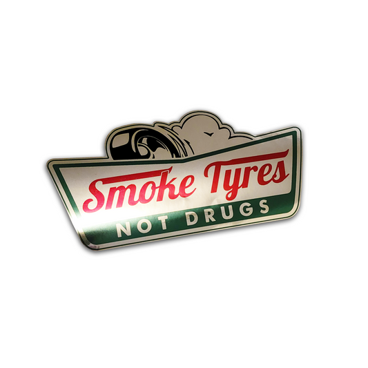 CHROME SMOKE TYRES STICKER