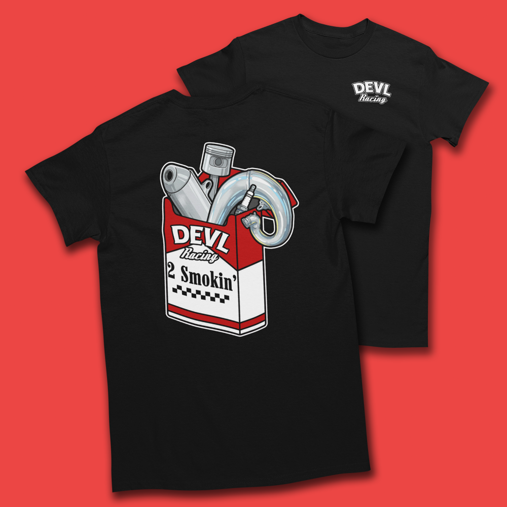 DEVL RACING 2 SMOKIN' MOTO T-SHIRT