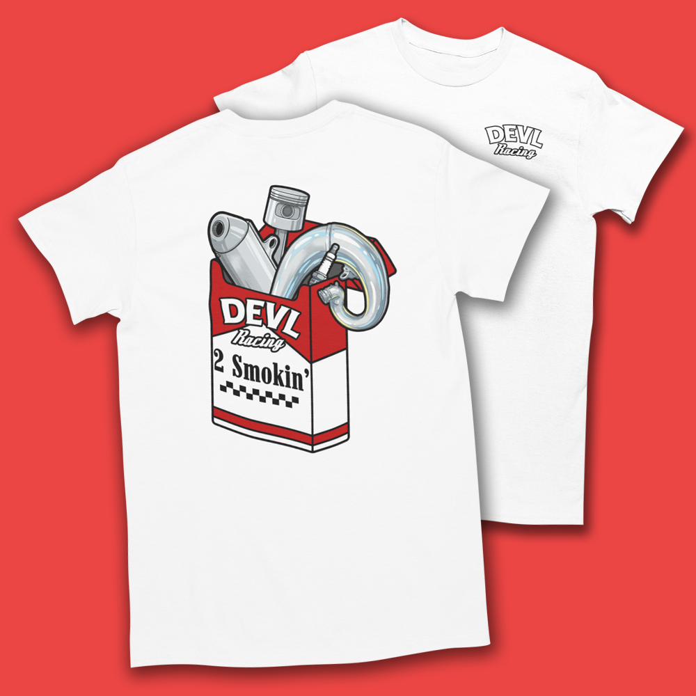 DEVL RACING 2 SMOKIN' MOTO T-SHIRT