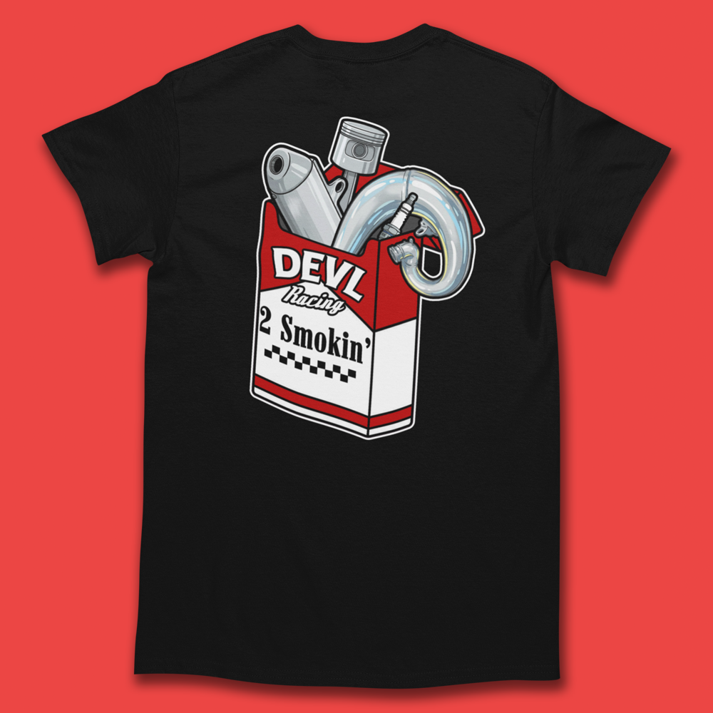 DEVL RACING 2 SMOKIN' MOTO T-SHIRT