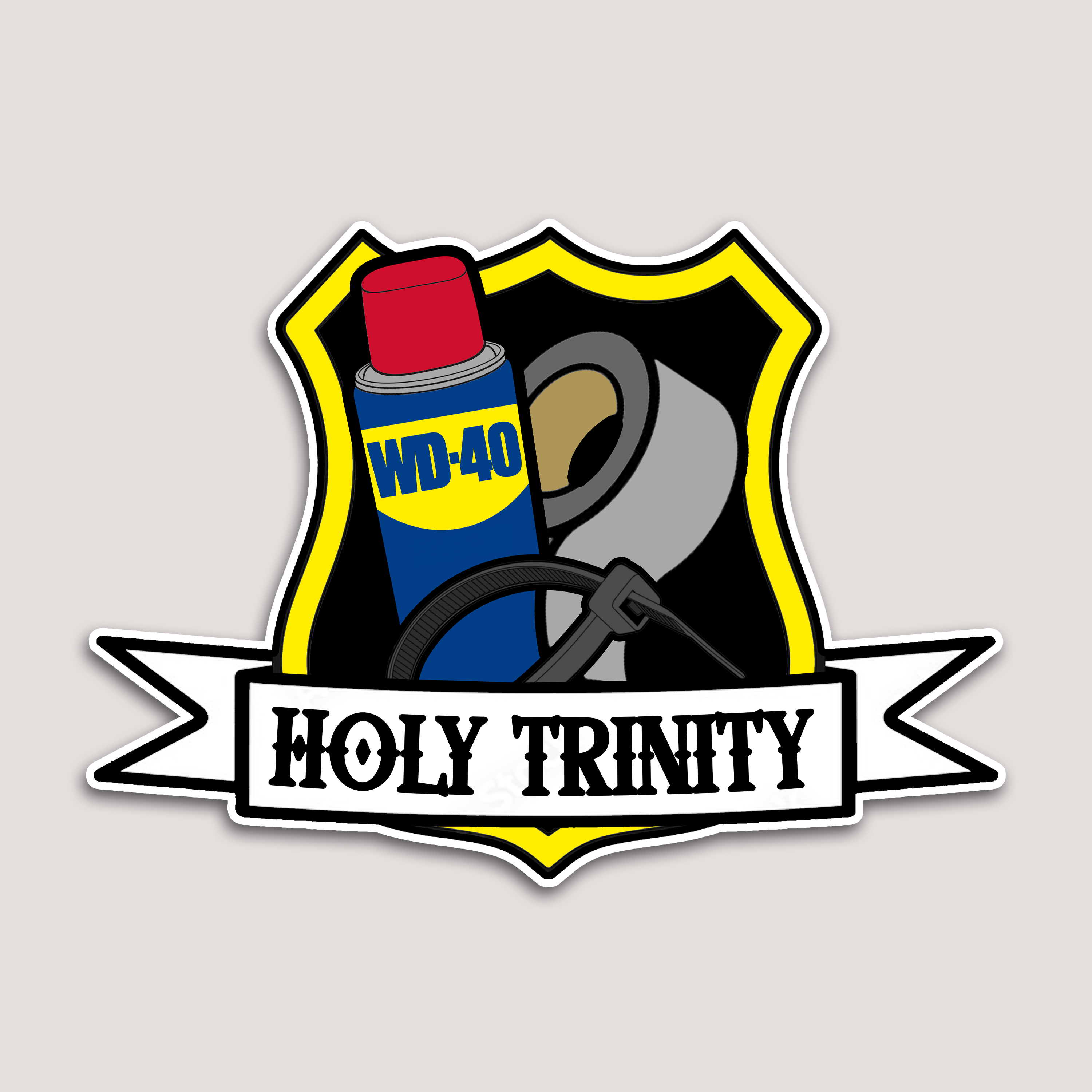 HOLY TRINITY WORKSHOP STICKER – DEVL Designs Australia