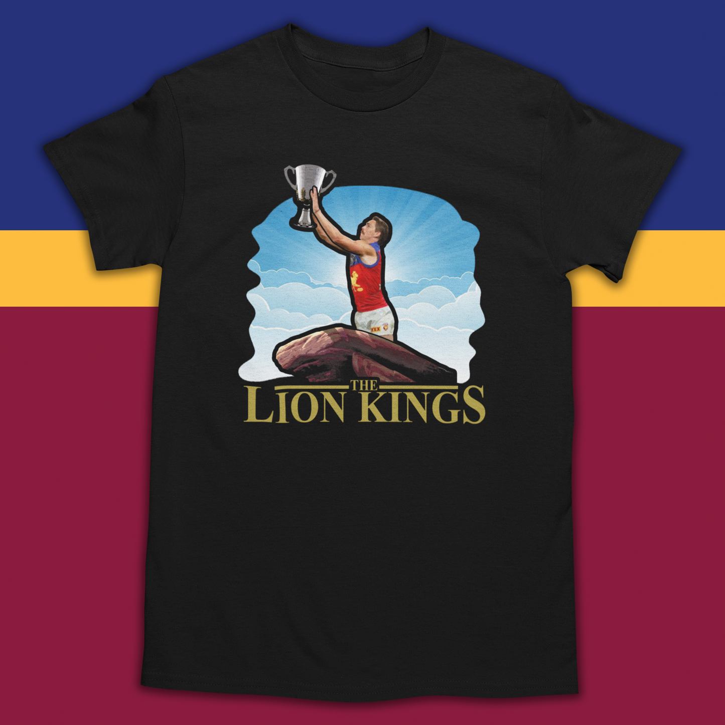 THE LION KINGS BRISBANE T-SHIRT BLACK