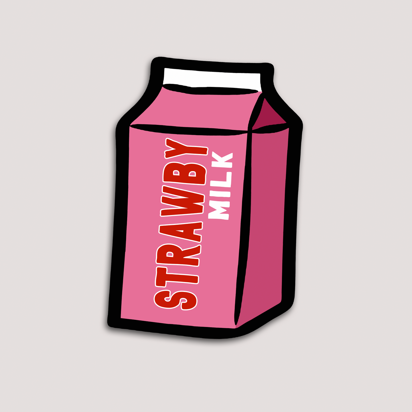 STRAWBY MILK STICKER