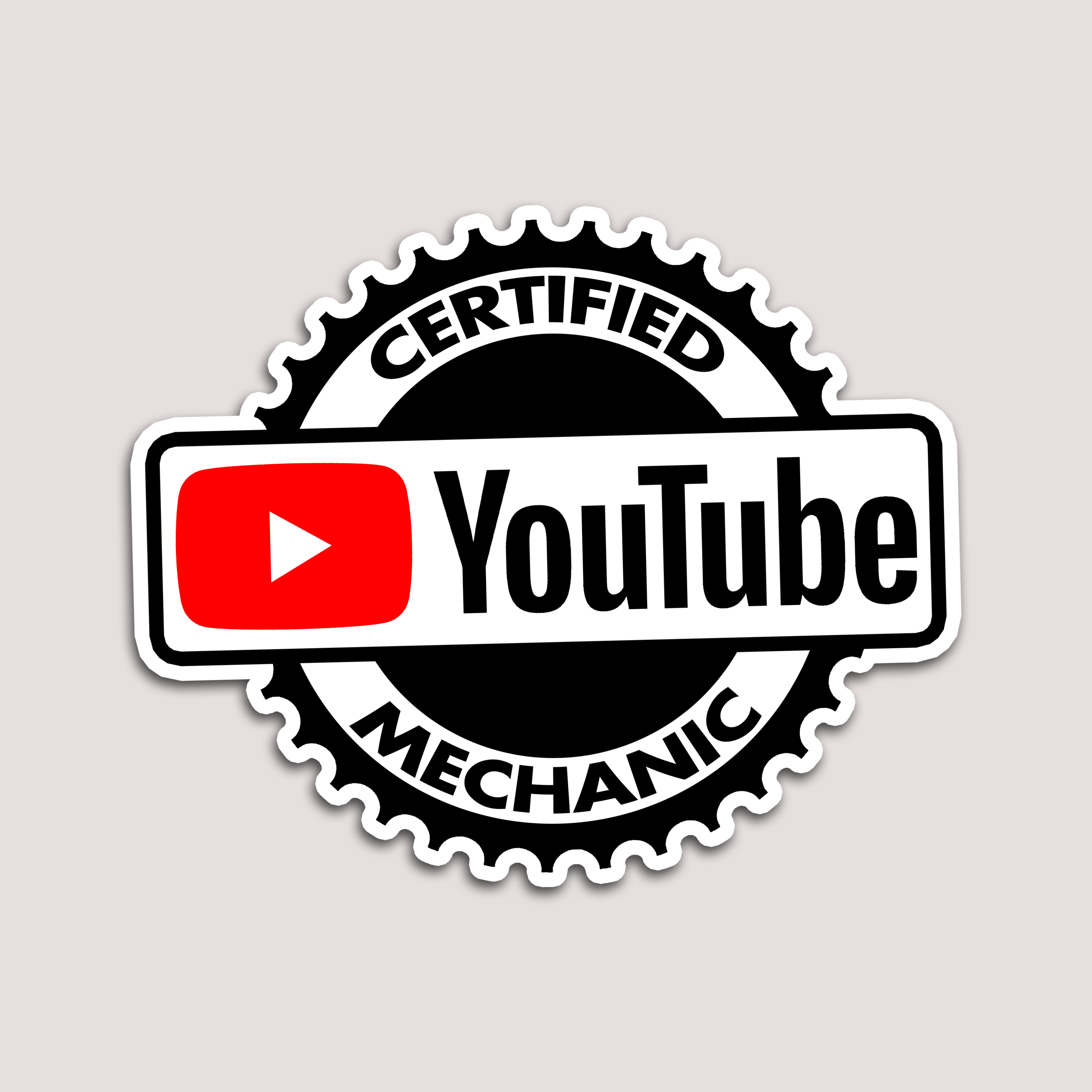 CERTIFIED YOUTUBE MECHANIC STICKER – DEVL Designs Australia
