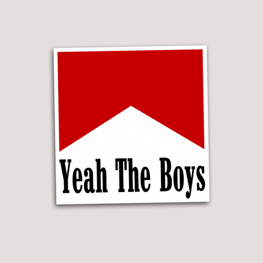 YEAH THE BOYS CIG STICKER