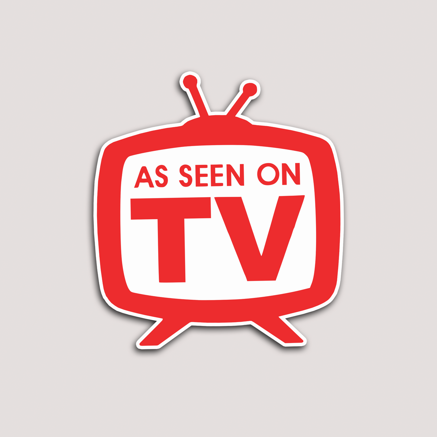 AS SEEN ON TV STICKER