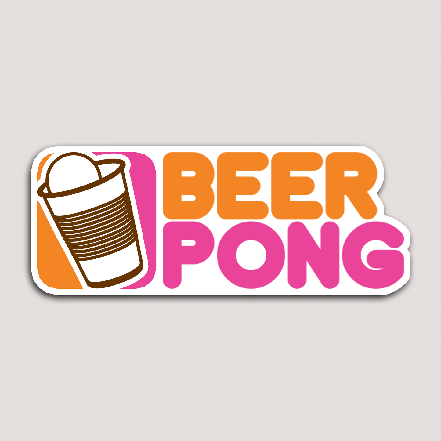 BEER PONG STICKER