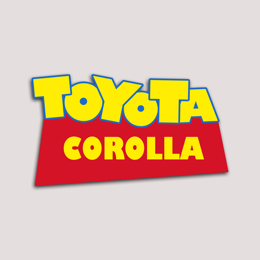 TOYOTA COROLLA STICKER